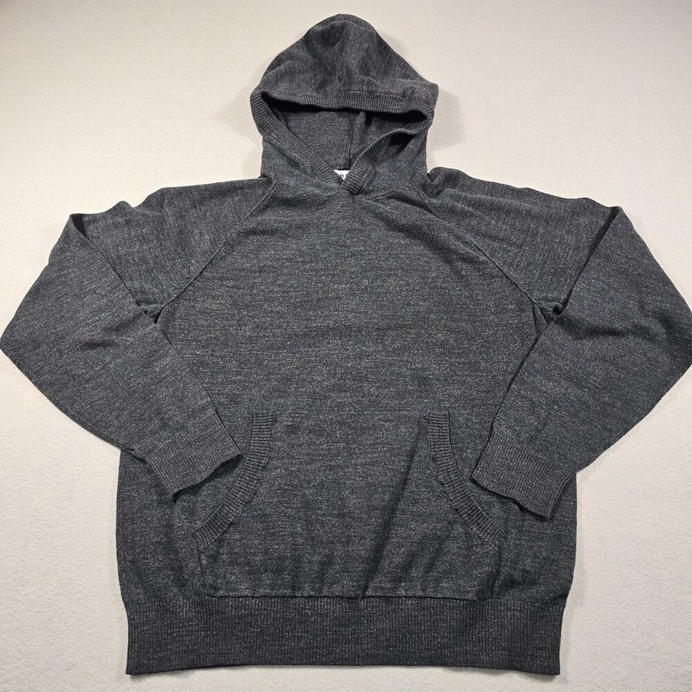 Old Navy Men's Medium Gray Pullover Hoodie Sweatshirt Kangaroo Pockets